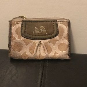 Tan Coach wallet